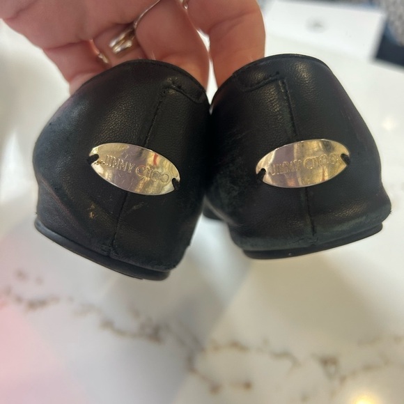 Jimmy Choo rhinestone capped ballet flats size 36.5 - Picture 5 of 7
